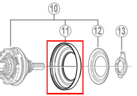 SH7 Pölysuoja R B SG-7C15/16/18 Shimano