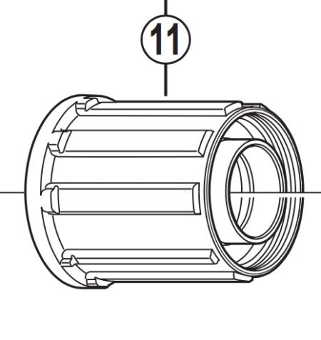 Kasettik. 8/10-v FH-RM66/70 Shimano
