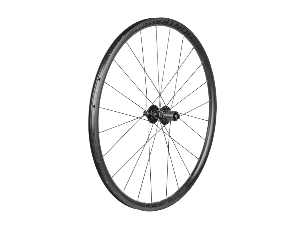 Takapyörä 28″ 622 9/11kas E-thru-12 Disc C-lock Affinity TLR musta Bontrager 1 Takapyörä 28″ 622 9/11kas E-thru-12 Disc C-lock Affinity TLR musta Bontrager