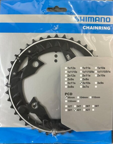 Ratas 40H 4R-96mm Deore M612 10-v. musta Shimano