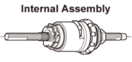 SH3 R40 Sisäkokoonpano 170,3mm Shimano