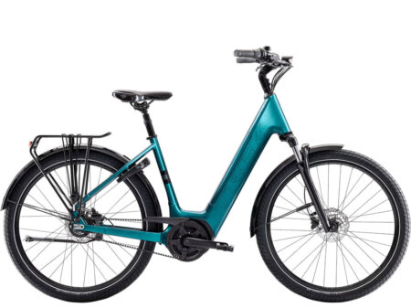 Trek sähköpyörä District+ 3 Lowstep Bosch 545Wh hihnaveto sininen