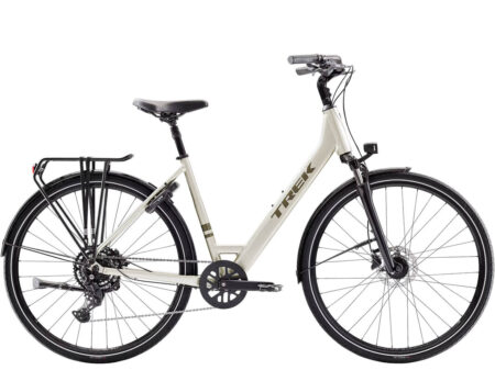 Trek Verve Lowstep Equipped Cues Lunar Silver hybridipyörä
